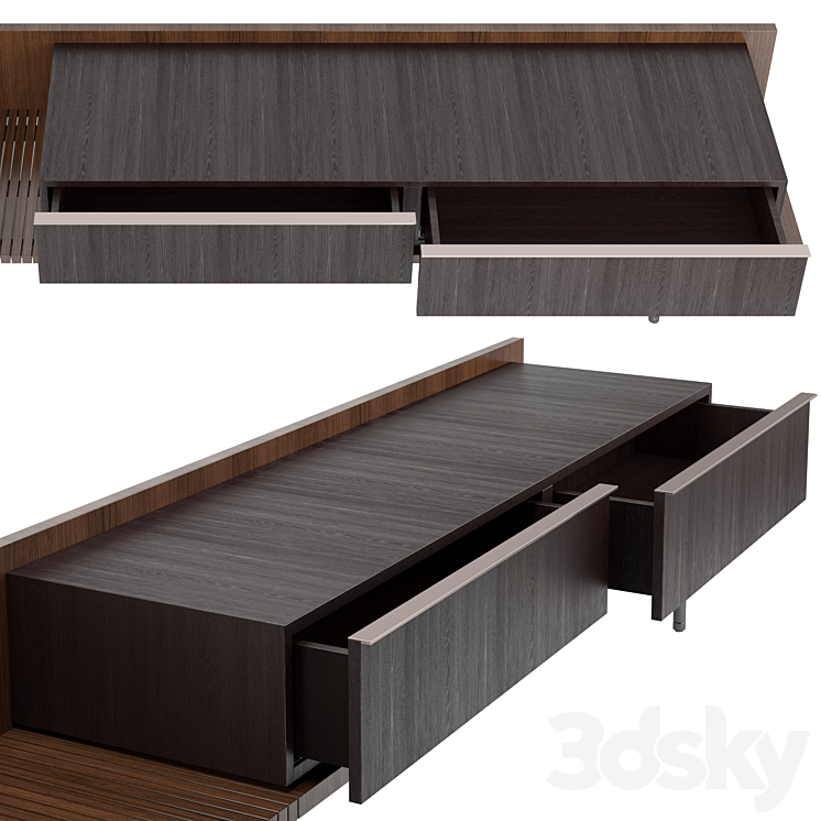 bookcase Minotti Superquadra 2021 collection ? 1 3DS Max - thumbnail 2