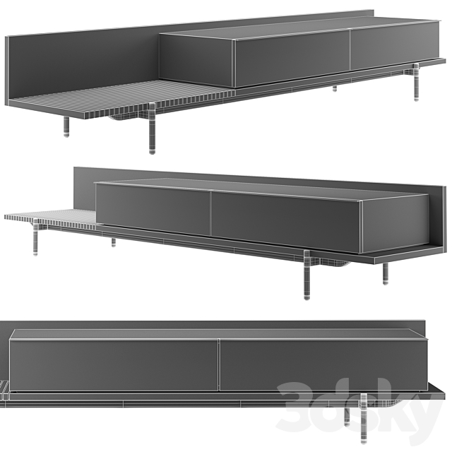 bookcase Minotti Superquadra 2021 collection ? 1 3DSMax File - thumbnail 4