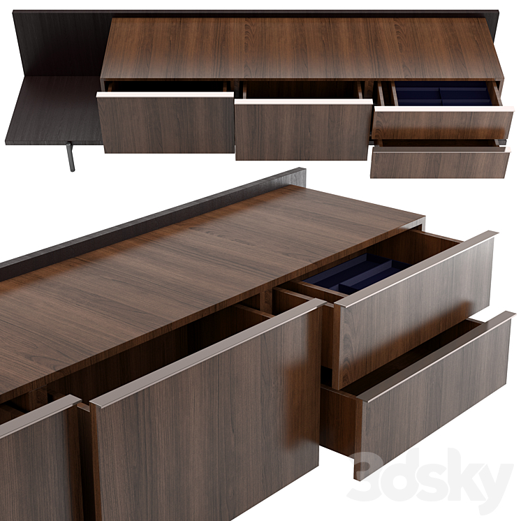 bookcase Minotti Superquadra 2021 collection ? 3 3DS Max - thumbnail 2