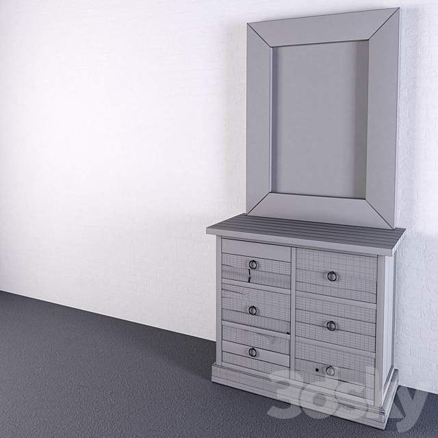 Borneo commode 3DSMax File - thumbnail 2