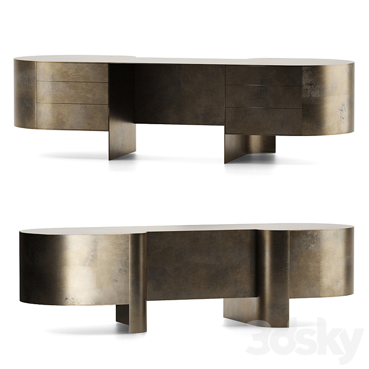 Brass Console by Brian Thoreen 3DS Max - thumbnail 1