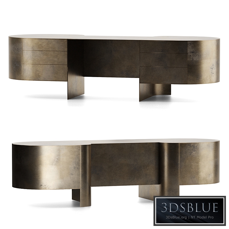 Brass Console by Brian Thoreen 3DS Max - thumbnail 3