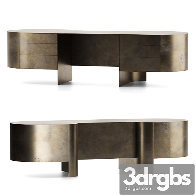 Brass console by brian thoreen - thumbnail 1