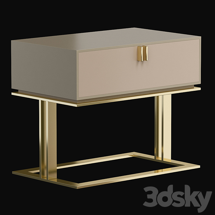 Brisbane Bedside Table Frato Interiors 3DS Max - thumbnail 1