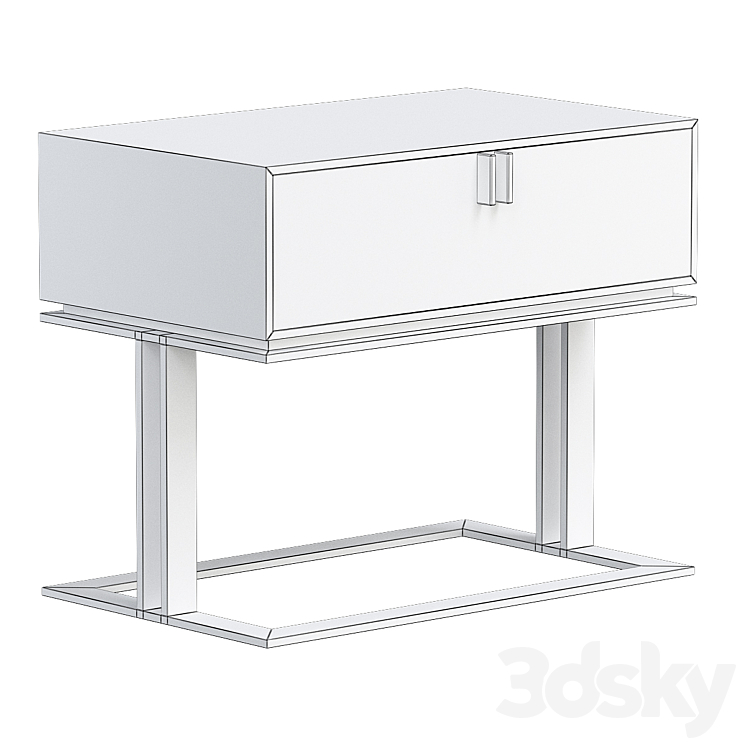 Brisbane Bedside Table Frato Interiors 3DS Max - thumbnail 2