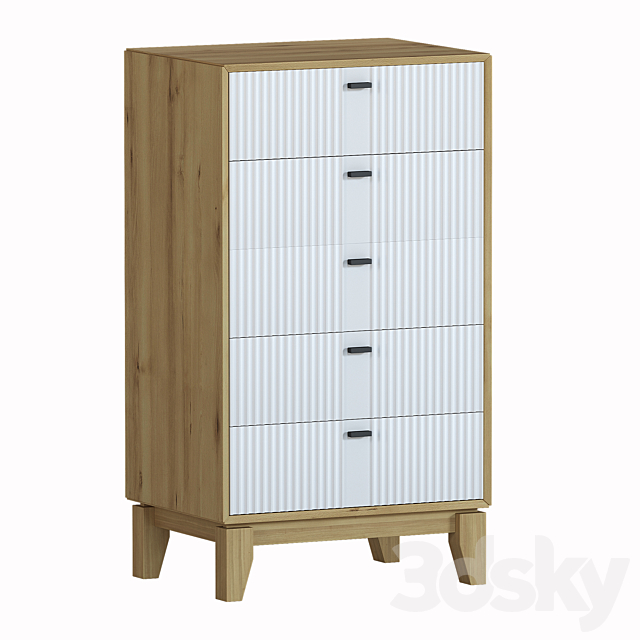 Cabinet and chest of drawers Bari Divan.ru 3DS Max Model - thumbnail 2