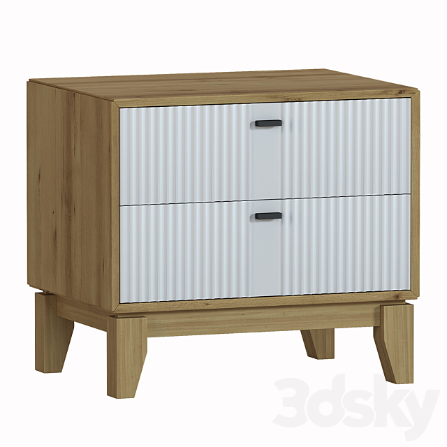 Cabinet and chest of drawers Bari Divan.ru 3DS Max Model - thumbnail 3