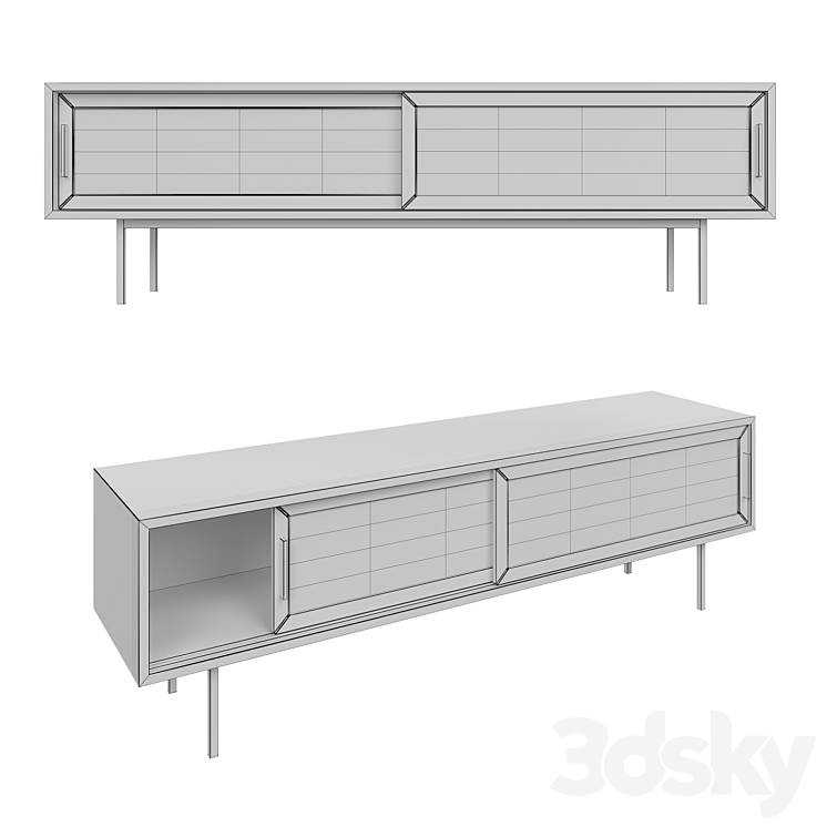 Cabinet for TB Waska La Redoute 3DS Max Model - thumbnail 2