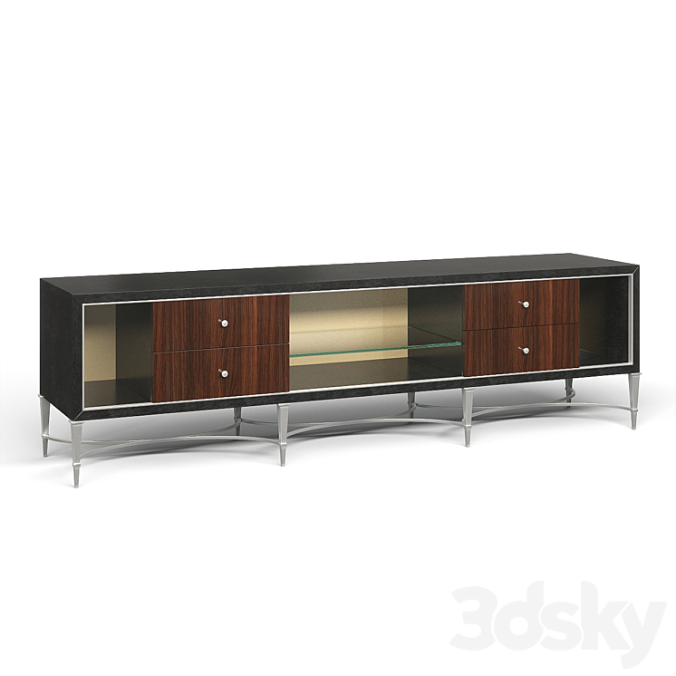 Cabinet for TV and for Mixed Media Caracole 3DS Max - thumbnail 1