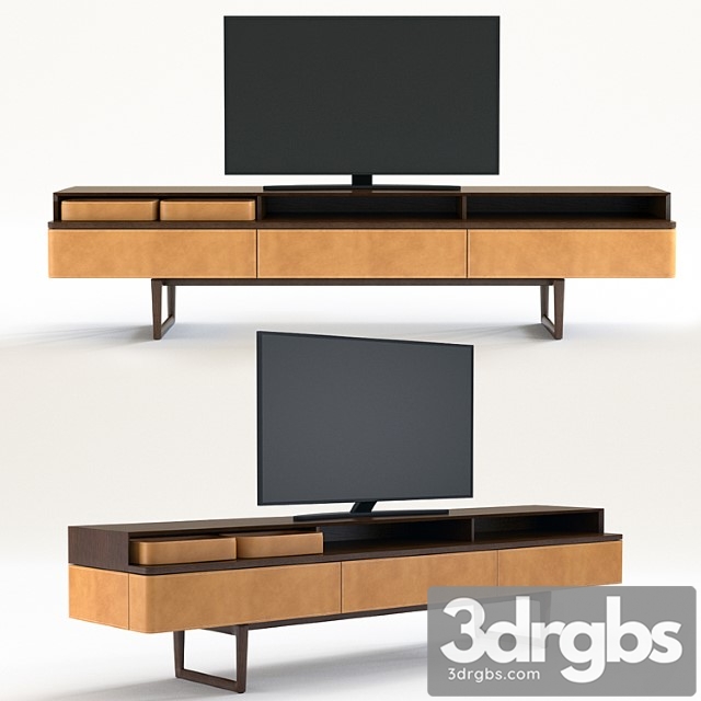 Cabinet for tv poltrona frau fidelio multimedia cabinet 2 3dsmax Download - thumbnail 1