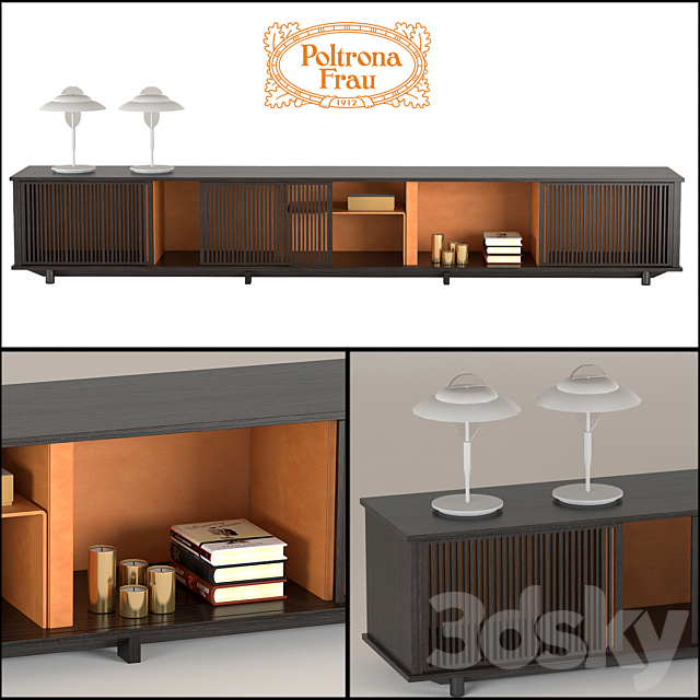 Cabinet for TV Poltrona Frau Lloyd 3DSMax File - thumbnail 1