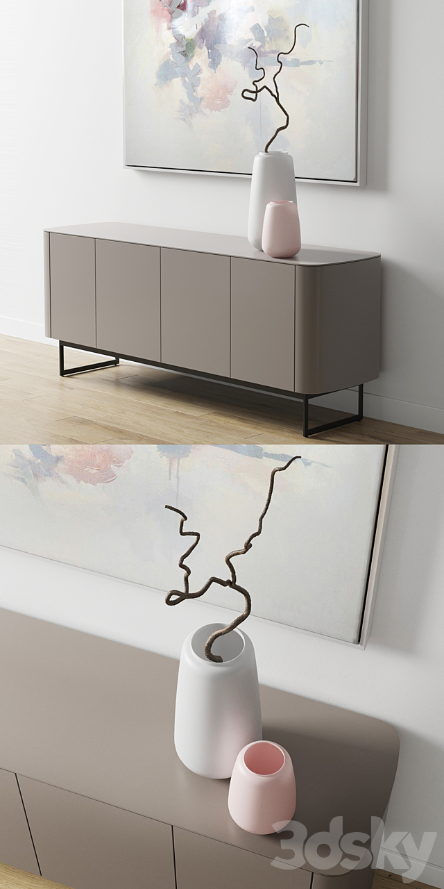 Caccaro Side Credenza 3DS Max Model - thumbnail 2