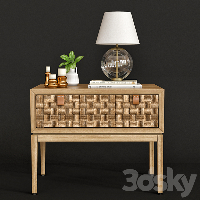 Caledonia Woven Nightstand 3DSMax File - thumbnail 1