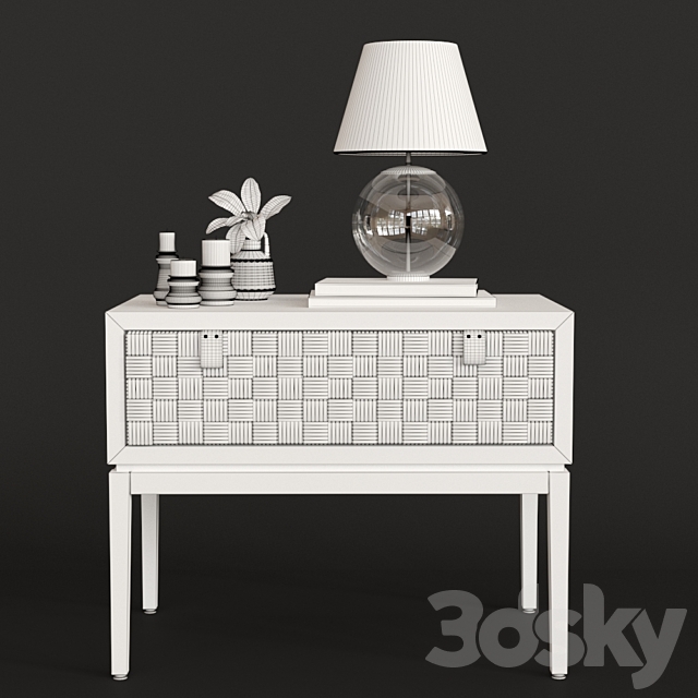 Caledonia Woven Nightstand 3DSMax File - thumbnail 3