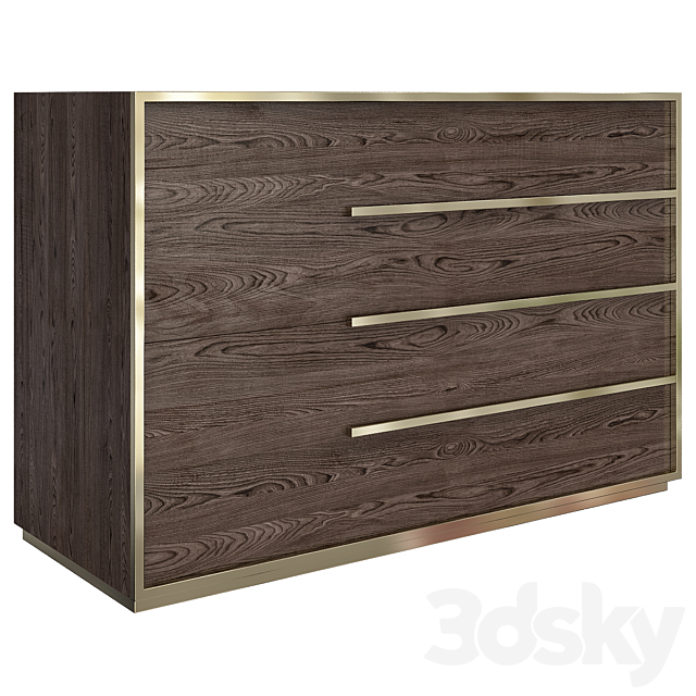 Calvin Right Closed Nightstand 3DSMax File - thumbnail 1