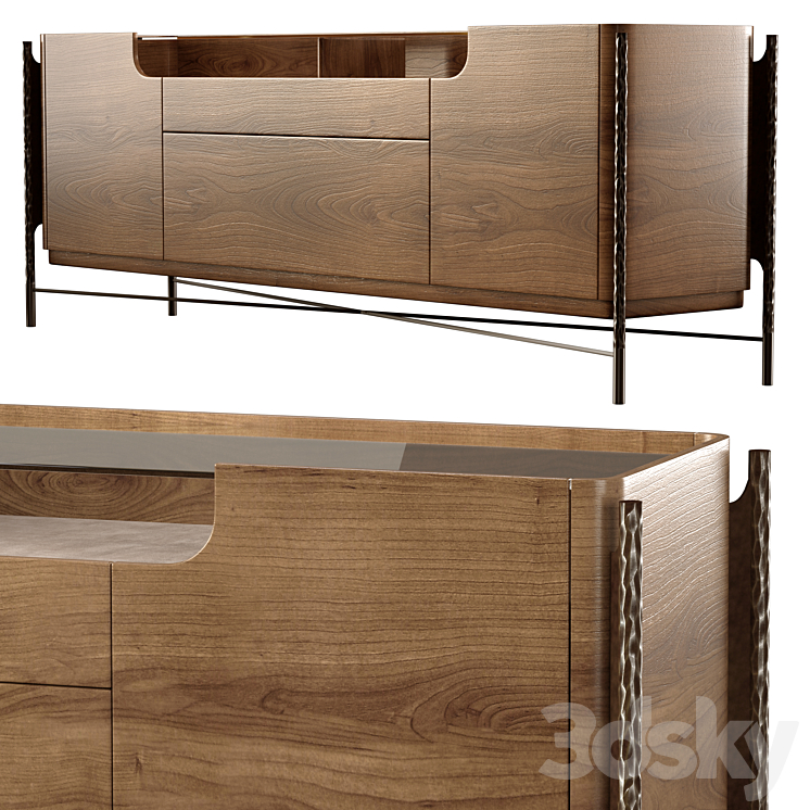 Cantori SHANGHAI sideboard 3DS Max - thumbnail 1