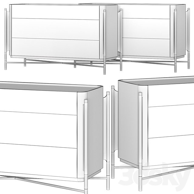 Cantori Shanghai Sideboards 3DSMax File - thumbnail 2