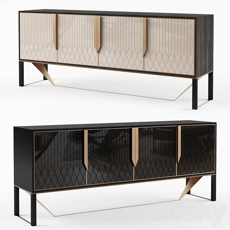 Capital Collection PRISMA Sideboard 3DS Max - thumbnail 1