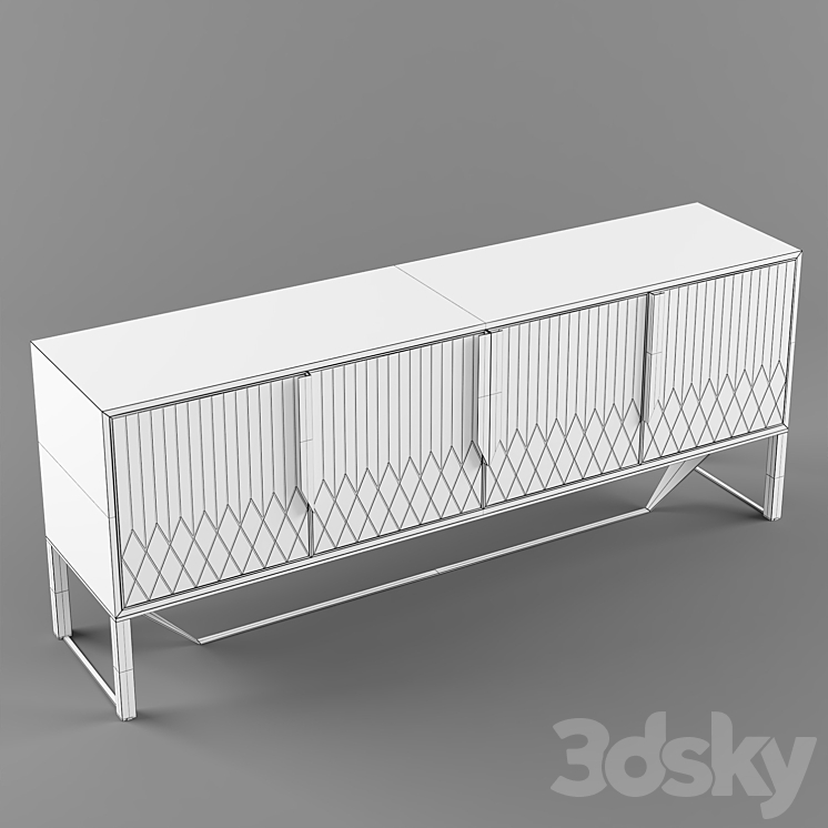 Capital Collection PRISMA Sideboard 3DS Max - thumbnail 2