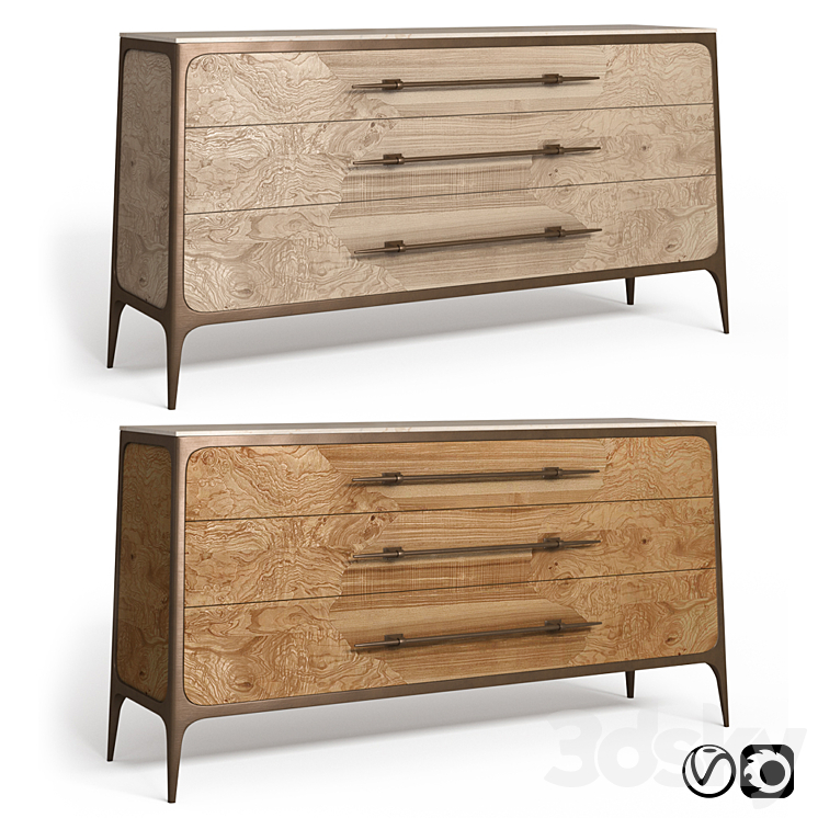 Caracole Chest of Drawers 3DS Max - thumbnail 1