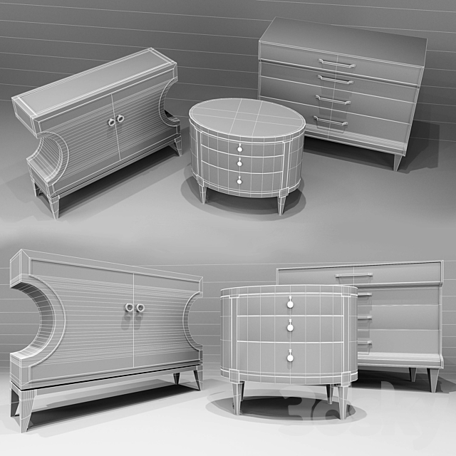 Caracole Thumbs and Decor_ set II 3DSMax File - thumbnail 3