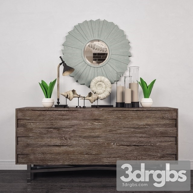 Cardosa Media Console Table 3dsmax Download - thumbnail 1