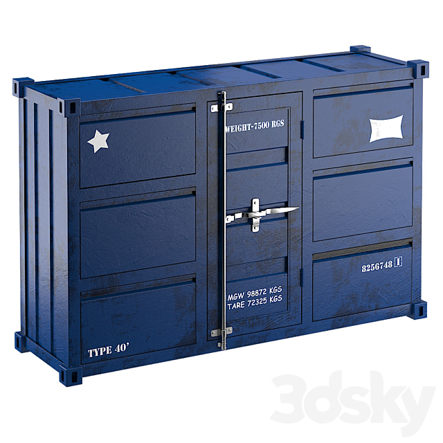 CARLINGUE Sea Container 4 colors 3DSMax File - thumbnail 3