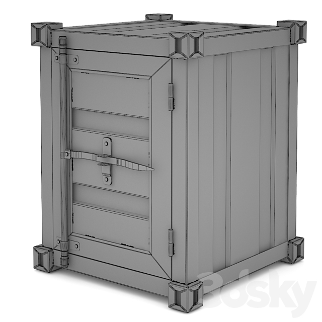 CARLINGUE Sea Container nightstand 3DSMax File - thumbnail 3