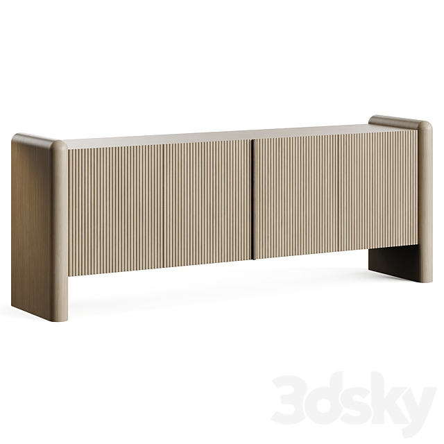 Carlyle Collective ELEMENTS 6.1 WOOD CREDENZA 3DS Max Model - thumbnail 4