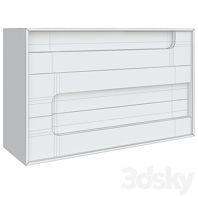 Carnabi chest of 3 drawers 3DSMax File - thumbnail 2