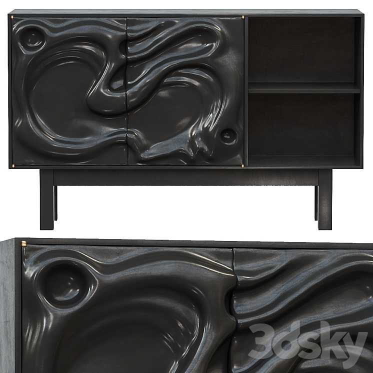 Casey Johnson Studio Sumi sideboard 3DS Max - thumbnail 1