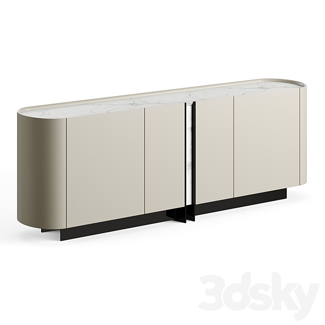 Cattelan Italia Dynasty Sideboard 3DSMax File - thumbnail 4