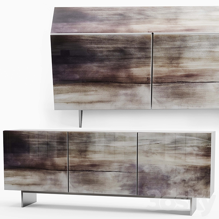 Cattelan Italia Focus Crystalart Sideboard 3DS Max - thumbnail 1