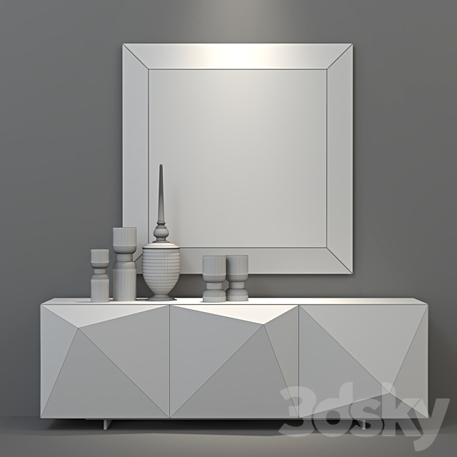 cattelan italia kayak sideboard 3DS Max Model - thumbnail 3