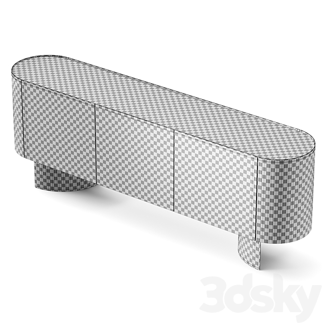 Cattelan Italia Savoy Sideboard 3DS Max Model - thumbnail 4