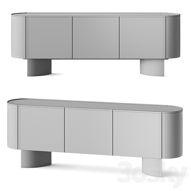 Cattelan Italia Savoy Sideboard 3DS Max Model - thumbnail 5