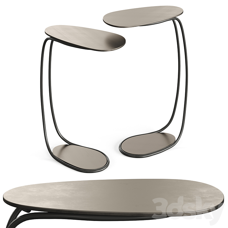 Cattelan Italia Yago Side Table 3DS Max Model - thumbnail 1