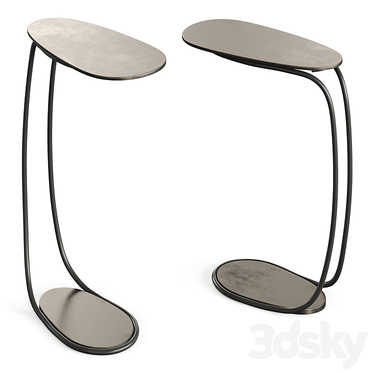 Cattelan Italia Yago Side Table 3DS Max Model - thumbnail 2