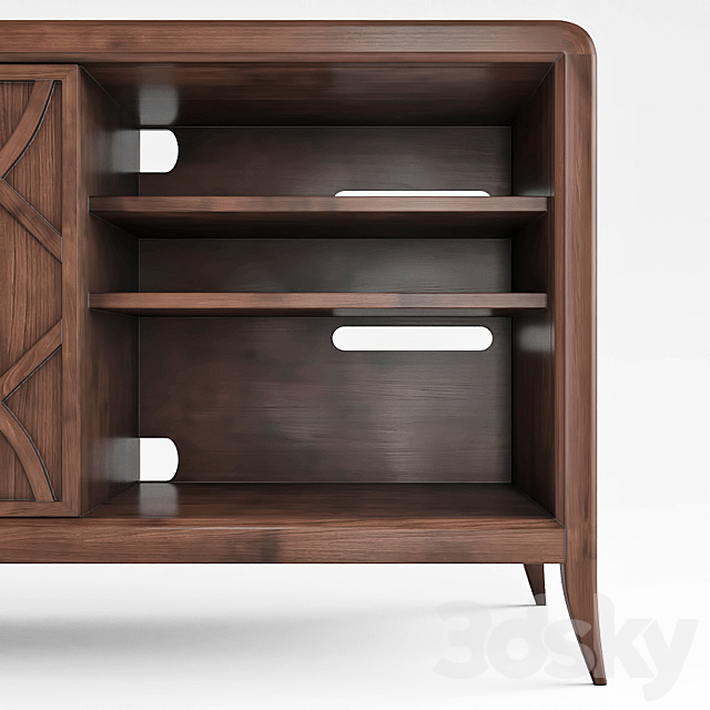 Century Furniture Wilshire Entertainment Console 3DS Max Model - thumbnail 3