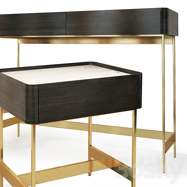 Chest _ console and cabinet IRIS. Nightstand. console IRIS 3DSMax File - thumbnail 3