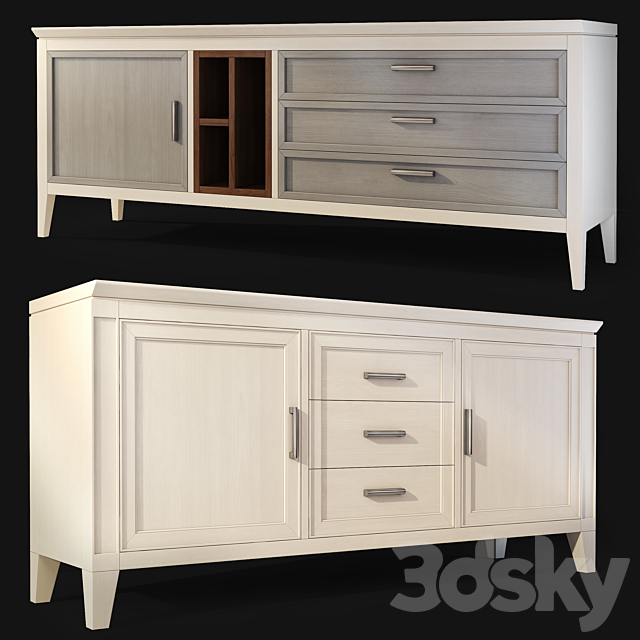 Chest _ sideboard Erica Aralia. Sideboard by Le Fablier 3DS Max Model - thumbnail 2