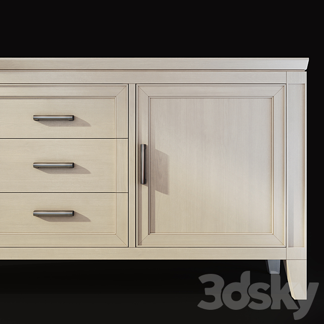 Chest _ sideboard Erica Aralia. Sideboard by Le Fablier 3DS Max Model - thumbnail 4