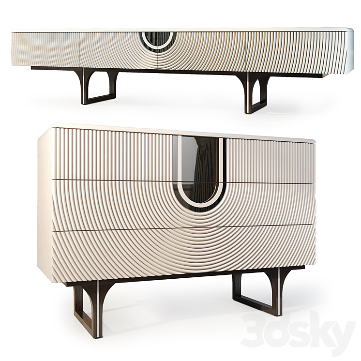 Chest and cabinet for Lexus TV. Dresser TV stand by Medusa Home 3DS Max Model - thumbnail 1