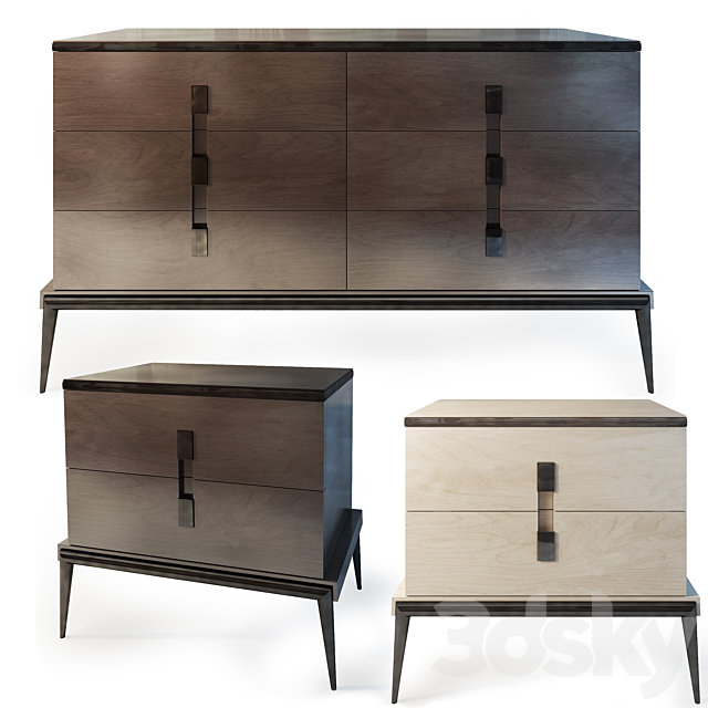 Chest and cabinet Langham. dresser nightstand. The Sofa & Chair company 3DSMax File - thumbnail 1