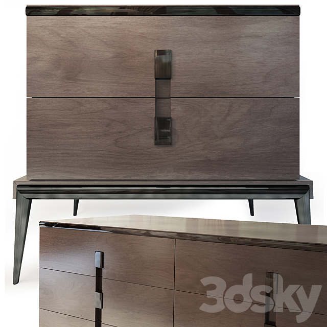 Chest and cabinet Langham. dresser nightstand. The Sofa & Chair company 3DSMax File - thumbnail 2