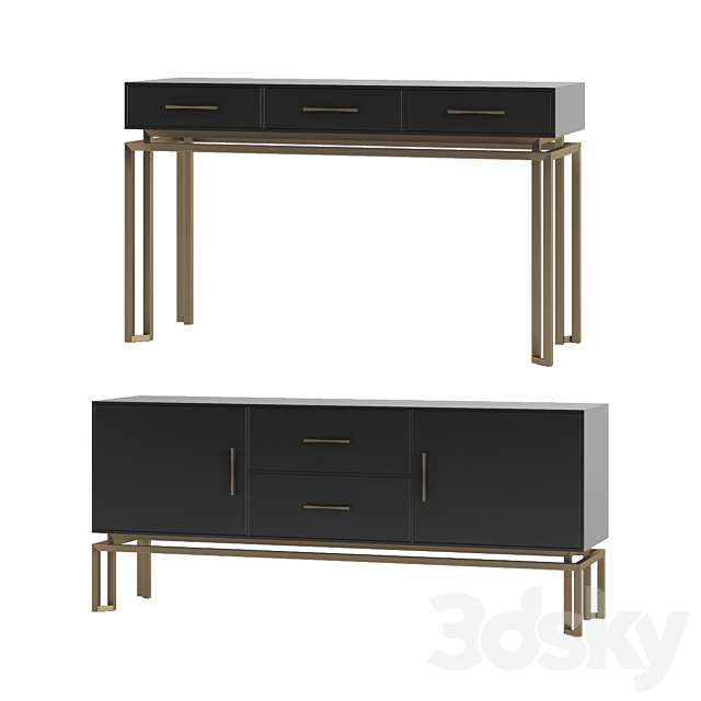 Chest and console Oro Tosconova 3DSMax File - thumbnail 1