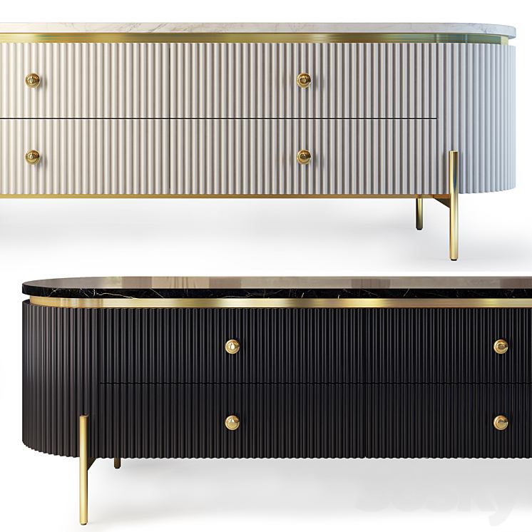 Chest and nightstand Art Deco. Sideboard nightstand Art Deco by Chainaexpres 3DS Max - thumbnail 2