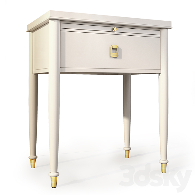 Chest and nightstand Lacourte. Dresser. nightstand by Williams Sonoma 3DSMax File - thumbnail 3