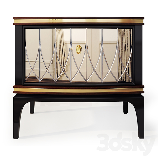 Chest and nightstand Milano. Nightstand. sideboard by Medusa Home 3DSMax File - thumbnail 2