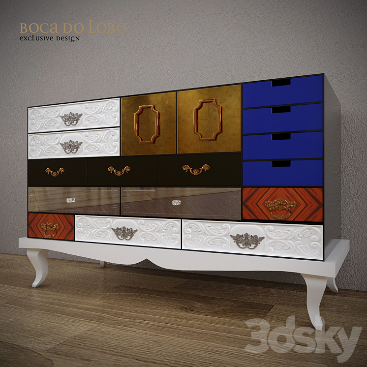 Chest Boka do lobo 3DS Max Model - thumbnail 1